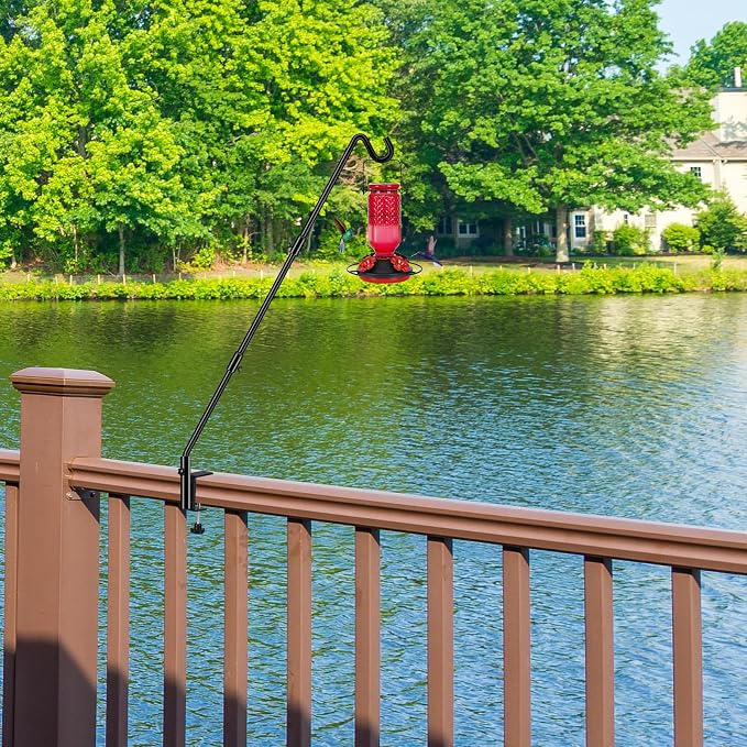 FEED GARDEN [Upgrade Version 2 Pack Bird Feeder Hanger Adjustable 43 Inch Deck - Image 7