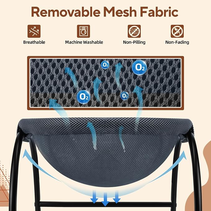 Raised Cat Hammock Bed, Standing Cat Cot - Image 4
