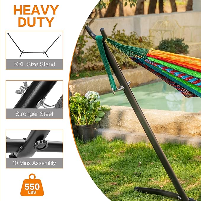 PNAEUT Double Hammocks with Stand - Image 6