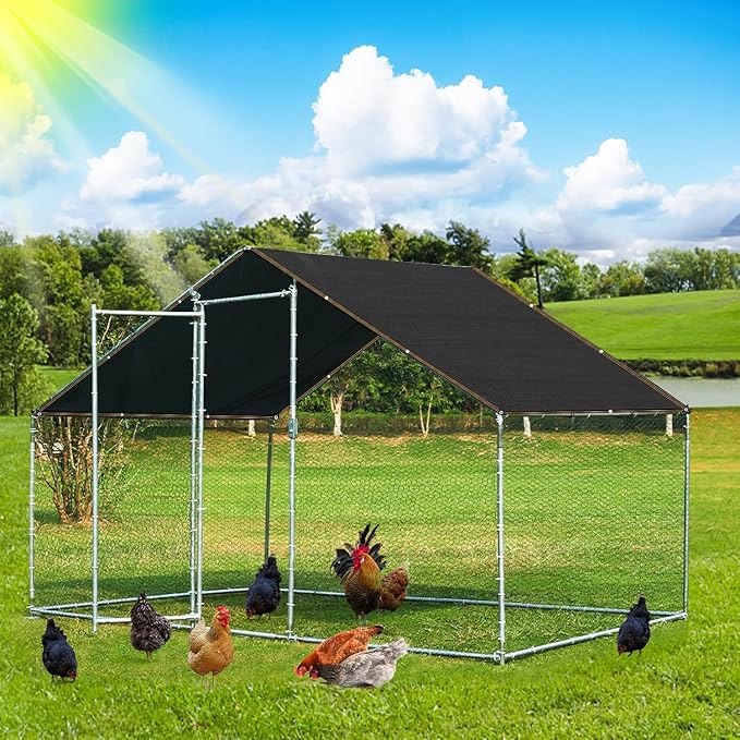 QLOFEI 60-70% Shade Cloth with Grommets, Sunblock Shade Sail Mesh Tarp - Image 5