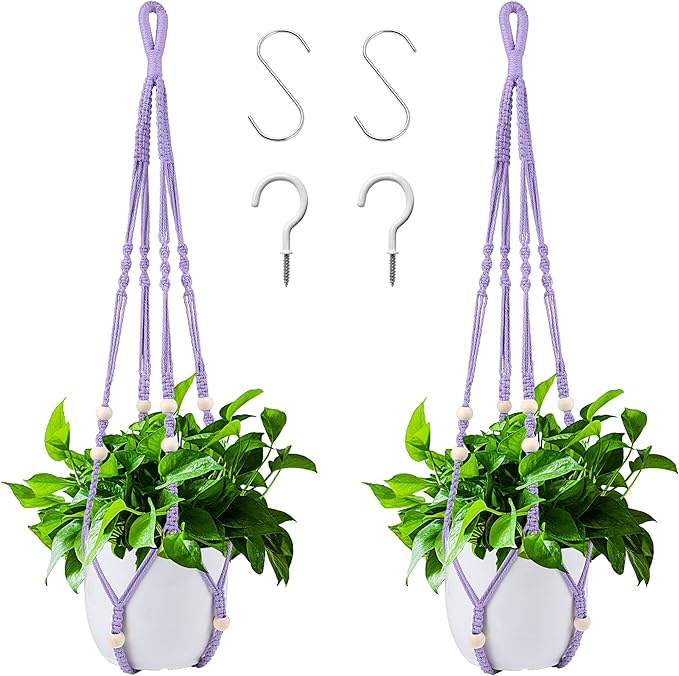 Augshy Macrame Hanging Planter, Hanging Planters by Augshy