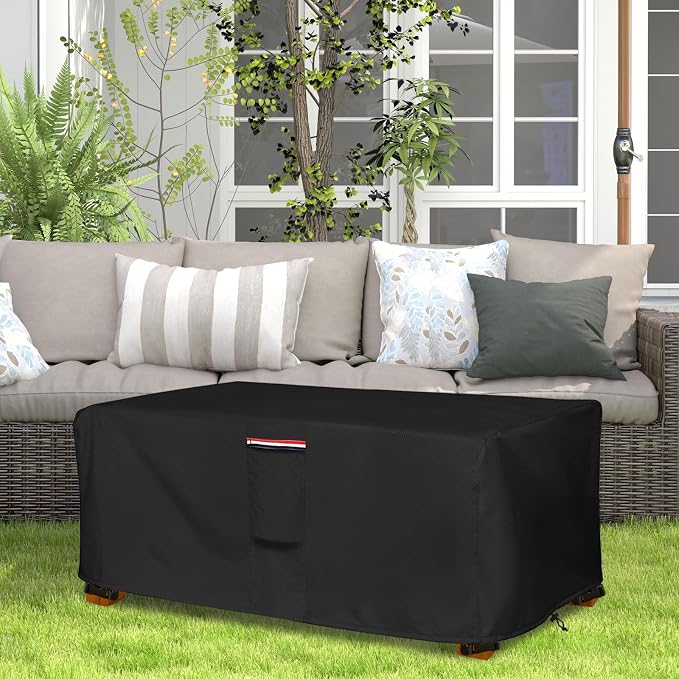 Outdoor Coffee Table Cover, Waterproof Rectangular Patio Small Side Table Cover - Image 6