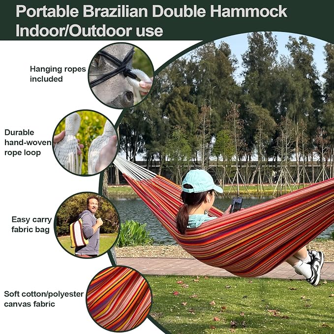 JoyView Brazilian Double Hammock - Image 4