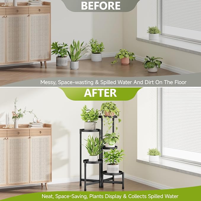 5 Tier Plant Stand Indoor, Tiered Plant Stand Outdoor - Image 4