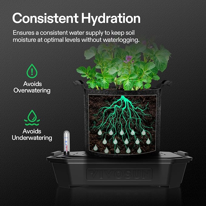 VIVOSUN 4-Pack FlexFeed Self-Watering Pots - Image 3