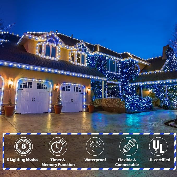 150ft LED Rope Lights Outdoor, 1080 LED Connectable and Flexible Tube Lights - Image 2