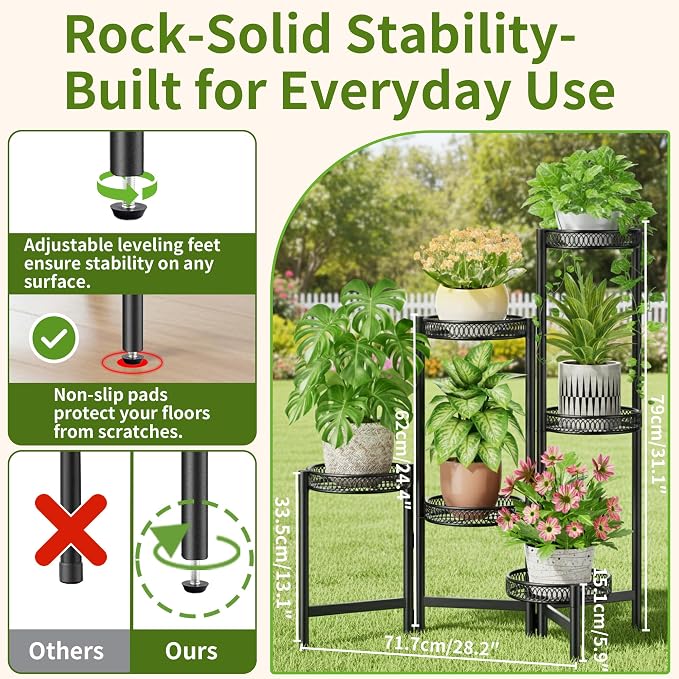 6 Tier Large Plant Stand Indoor - Image 3