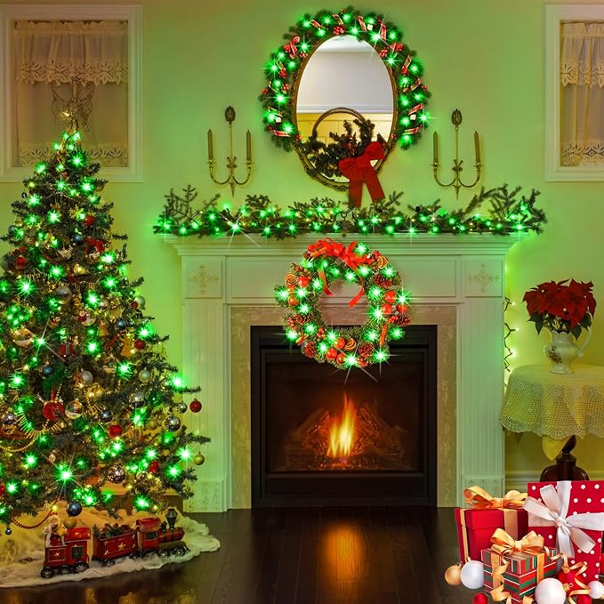KNONEW Outdoor Christmas Lights 300 LED 99ft String Lights 8 Modes & Memory - Image 6