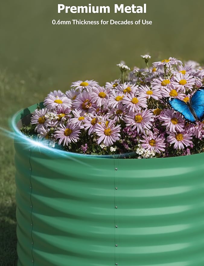 GarveeLife 4x2x2 ft Galvanized Raised Garden Bed - 24 in Tall Metal Planter Box - Image 4