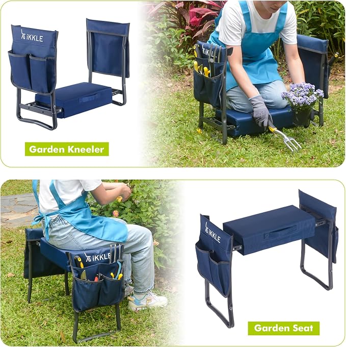 ikkle Heavy Duty Garden Kneeler Seat and Gardening Stool - Image 6