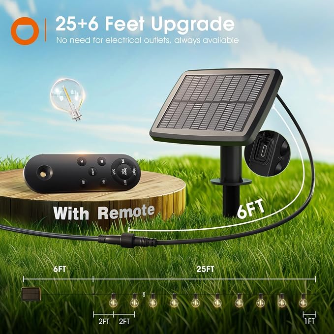 addlon 31FT Solar String Lights - Image 6