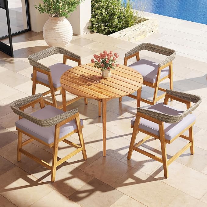 Tangkula 5 Piece Patio Dining Set - Image 2