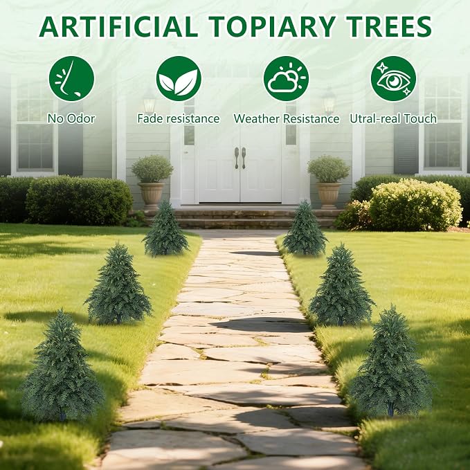 Artificial Cypress Topiary Cedar Trees - Image 2