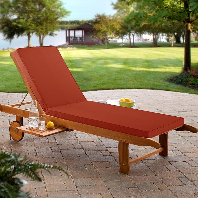 Chaise Lounge Cushion Outdoor, Waterproof and Stain-Resistant Lounge Deck - Image 9
