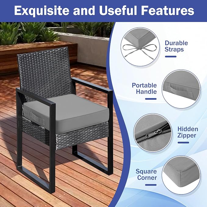 Patio Chair Cushions, Waterproof Outdoor Cushions - Image 5