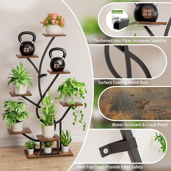 Plant Stand Indoor with Grow Lights - Image 7