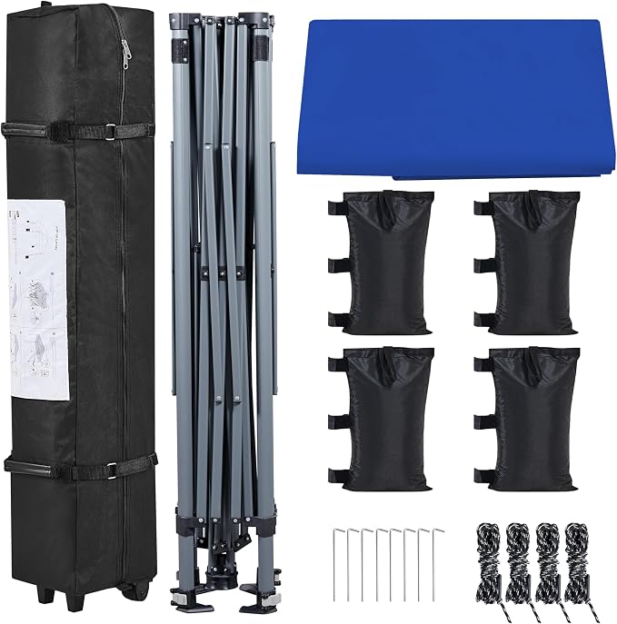 Yaheetech 10x10 1-Person Setup Pop Up Canopy Tent, Instant Portable Commercial - Image 7