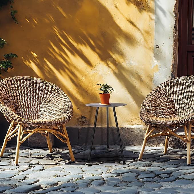12.2" Small Round Outdoor Side Table - Image 7