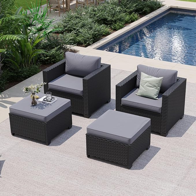 Aoxun 4 Piece Patio Furniture Set - Image 2