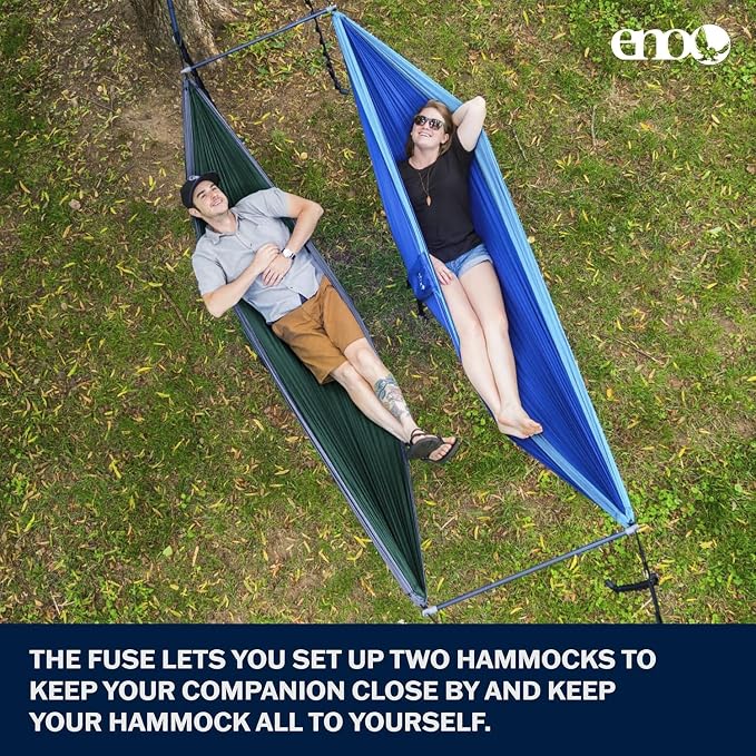 ENO Fuse Tandem Hammock System Colour Slate Lightwieght Fuse Spreader Bars - Image 2