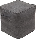 QILLOWAY Indoor/Outdoor Inflatable Stool, Ottoman Pouf Cube 16", All Weather by QILLOWAY