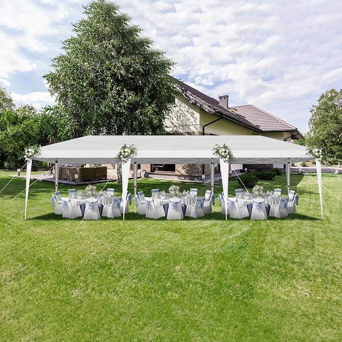 VINGLI 10x30 Pop Up Canopy Tent, Outdoor Tent Canopy Foldable Portable Canopies - Image 7
