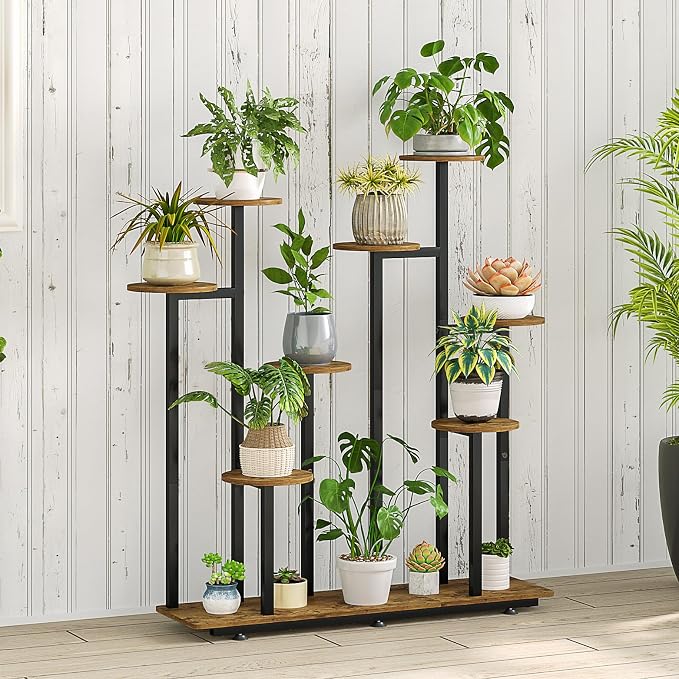 Plant Stand Indoor 9 Tier 11 Potted Multiple Flower Pot Holder - Image 2