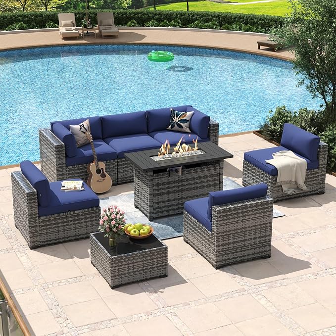Aoxun 8 Piece Patio Furniture Set - Image 3