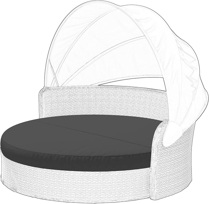 Outdoor Daybed Cushion Cover, Outdoor Waterproof and Fade-Resistant Sun Bed by Cethytirko