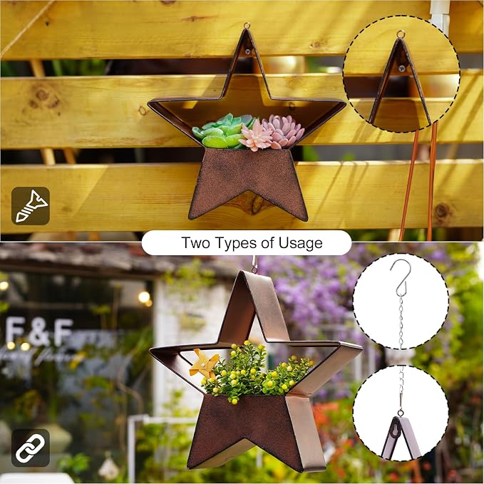 Metal Hanging Planters for Indoor & Outdoor Plants - Image 4