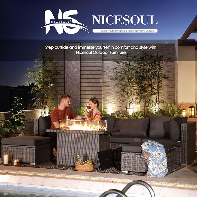 NICESOUL 15 Piece Outdoor Sectional - Image 9