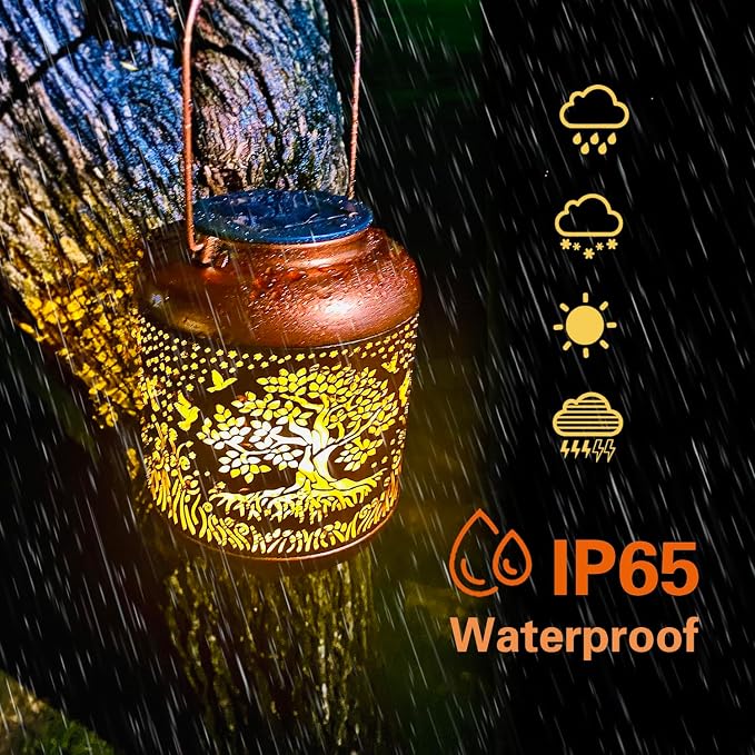 Tree of Life Solar Lanterns Outdoor Waterproof Hanging Solar Lights Big Tree - Image 8