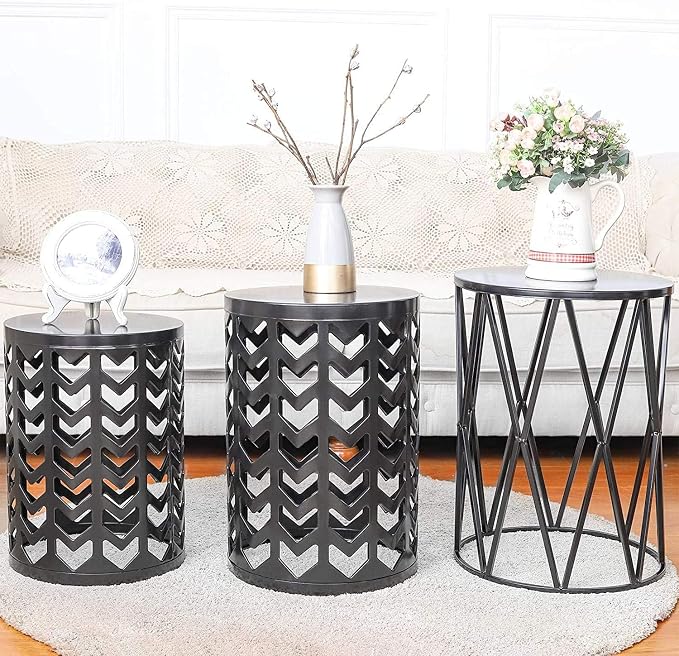 Y&M Set of 3 Stacking Coffee Tables - Image 2