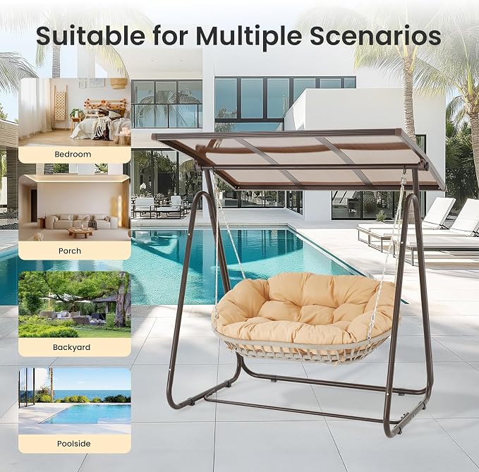 2-Person Outdoor Porch Swing - Image 7