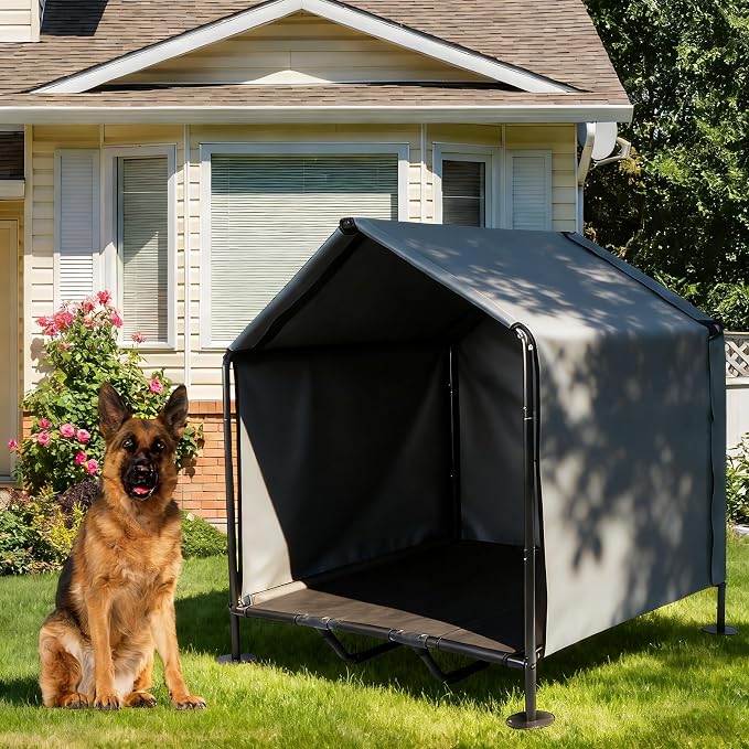 Large Dog House with Bed - Image 9