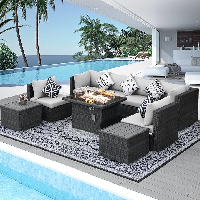 NICESOUL 9 Piece Patio Set - Image 2