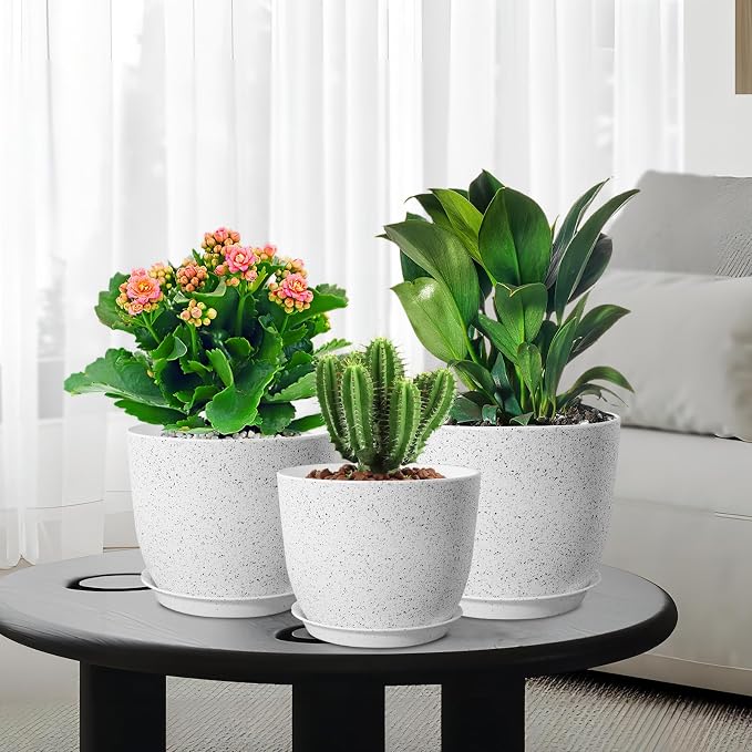 Large Flower Pots 12/10/9 inch, Plant Pots - Image 7