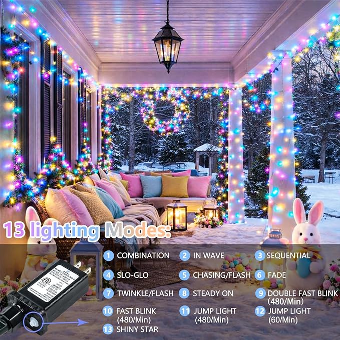 Connectable 200 LED Easter Lights Indoor Outdoor - Image 3