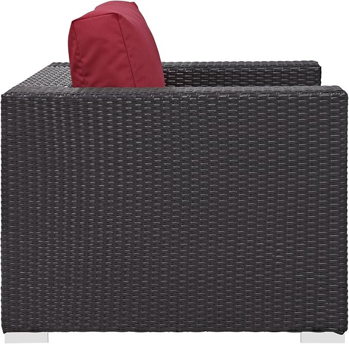 Modway Convene Wicker Rattan Outdoor Patio Arm Chair - Image 4