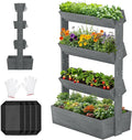 Wooden Vertical Raised Garden Bed, 4 Tier Garden Planters Raised Beds by UrGROWA