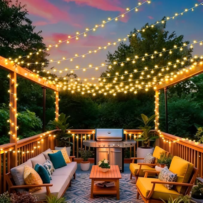 KNONEW 403ft 1000 LED Christmas String Lights Outdoor 8 Modes & Timer Fairy - Image 9