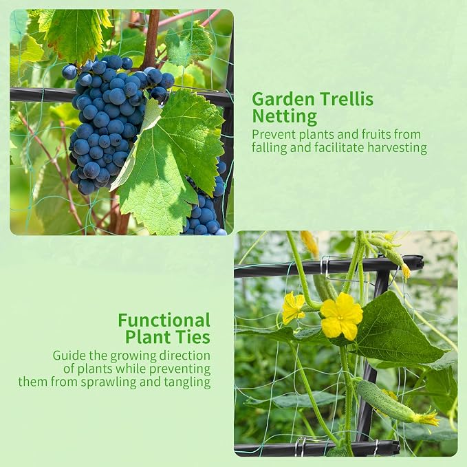 Garden Trellis for Climbing Plants, 6ft Cucumber Trellis for Raised Bed - Image 7