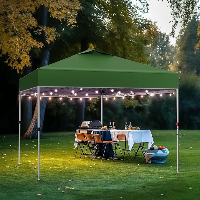 PHI VILLA 10x10 Pop Up Canopy Tent Easy Outdoor Sun Shade - Image 2