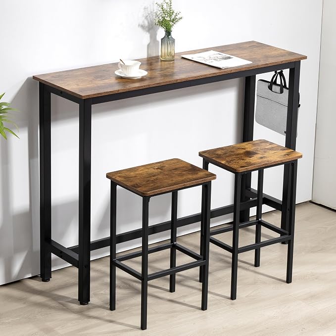 Finnhomy 52.7" Industrial Bar Table Set - Image 3