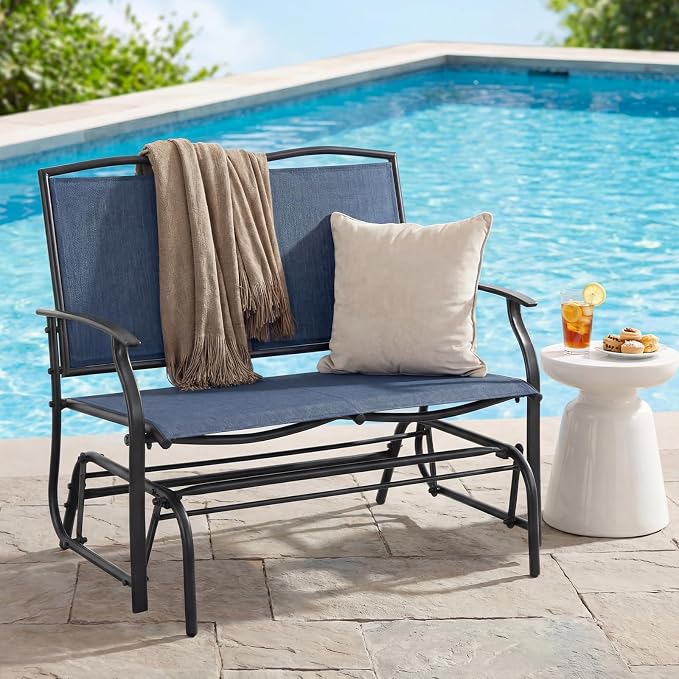 Giantex Outdoor Glider Bench, Patio Glider Bench - Image 7