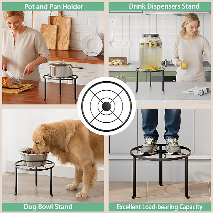 5 Pack Metal Plant Stand Indoor Outdoor Heavy Duty Rustproof Iron Flower Pot - Image 6