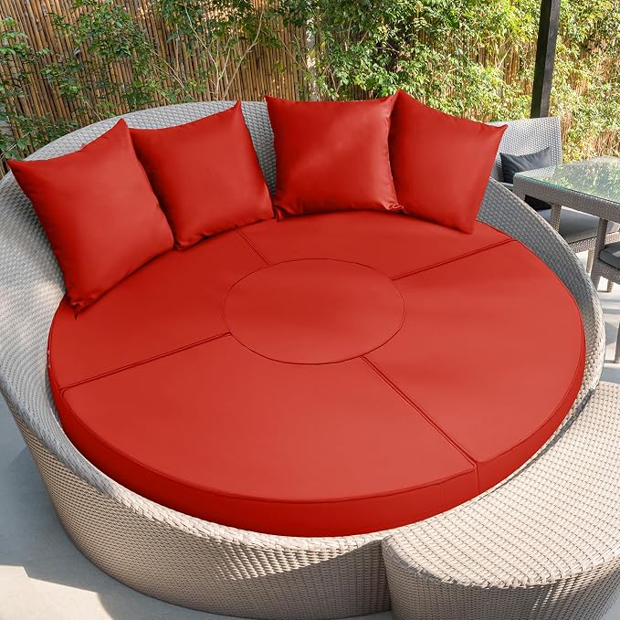 Patelai 66" Outdoor Daybed Cushion Cover Round Replacement by Patelai