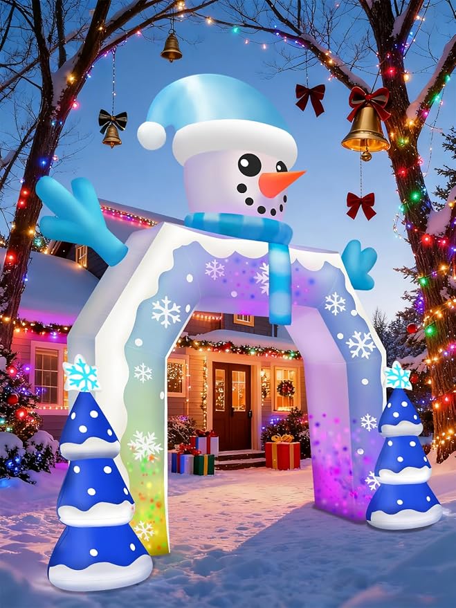 Kalolary 12FT Christmas Inflatable Arch Xmas Inflatable Outdoor Decorations - Image 3