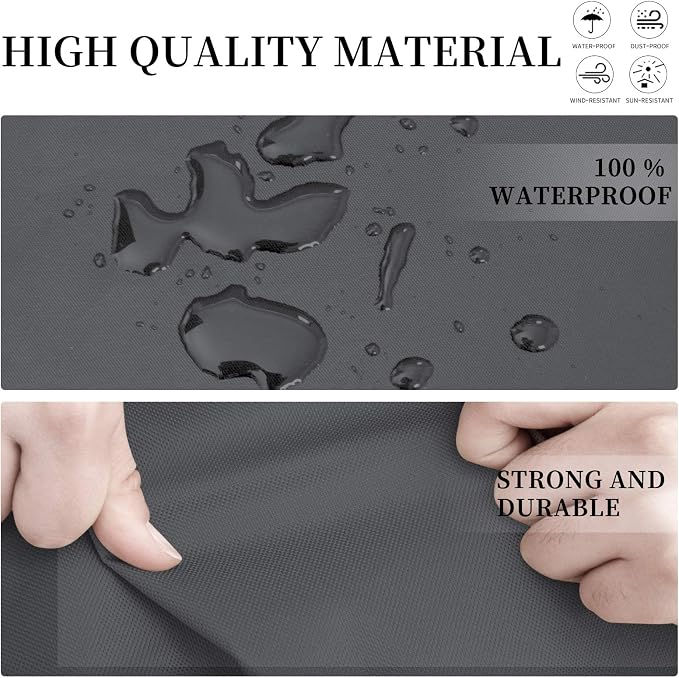 Easy-Going Patio V-Shaped Sectional Sofa Cover, Waterproof Outdoor Sectional - Image 5
