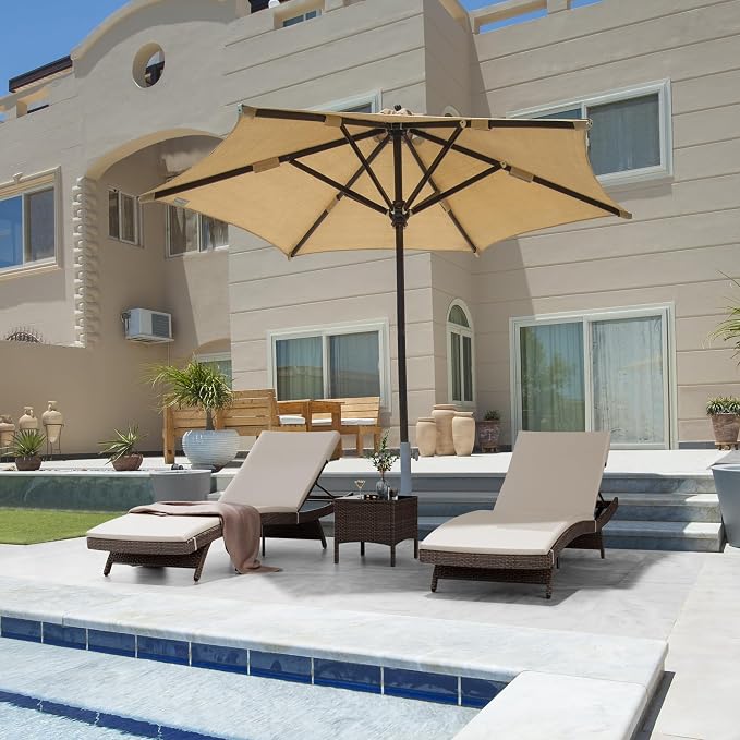 Pamapic Patio Chaise Lounge Set 1 Piece, Patio Lounge Chair - Image 2
